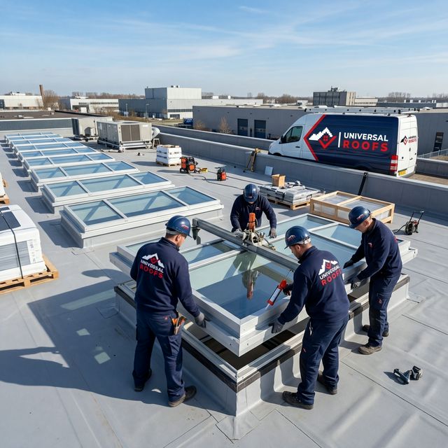 The Universal Roofs professional roof inspection team